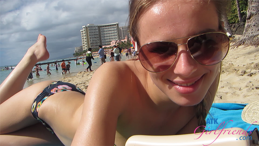 ATK Girlfriends - Her ass is getting a good workout in Hawaii