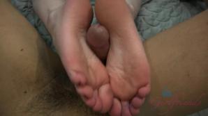 After she smokes you cum on her feet