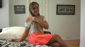 ATK You were so happy to see her that you came on her sexy feet