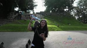ATK Gia getting up close with some monkeys, and your cock!