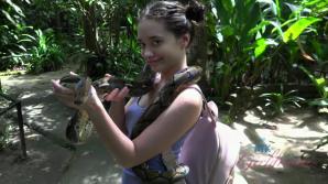 atkgirlfriends.com Gia getting up close with some monkeys, and your cock!