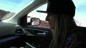 ATK Another day, Tara squirts like crazy in the car!