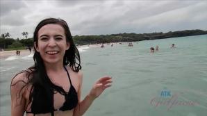 ATK Ariel enjoys the beach, and your cock.