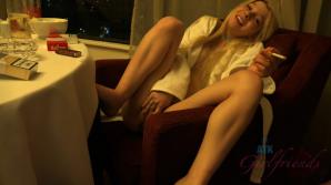 ATK Kenzie wants Daddy to creampie her on the chair.