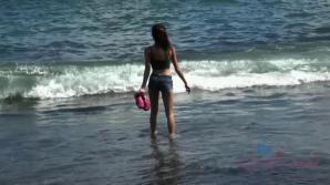 ATK Vina flashes you while you explore until you hit the nude beach