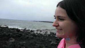 XXX The rain doesn't keep you and Violet from exploring the lava flow