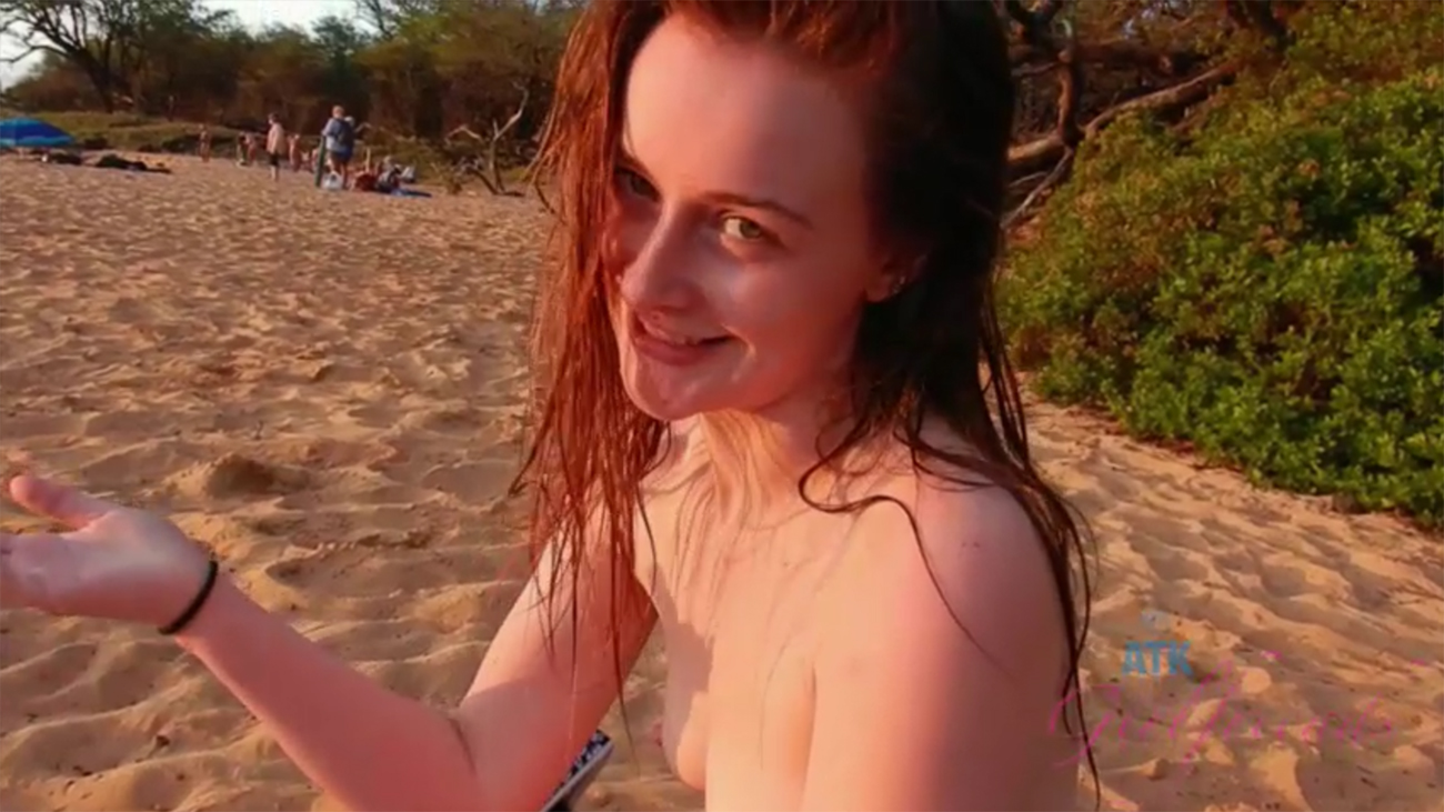 ATK Girlfriends - Danni makes it to Hawaii, and the nude beach.