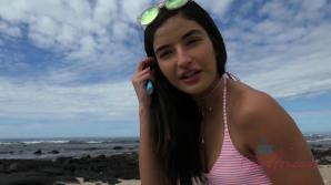 atkgirlfriends.com Emily has fun flashing you at the beach.