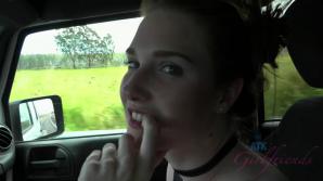 ATK You take Ashley to the waterfall, then cum on her face.