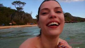 You and Sadie hit the road for the day, and she is excited. xxx video