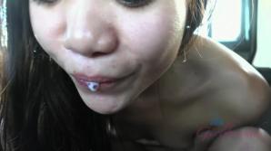 You fuck Vina in the car and she eats your cum. xxx video