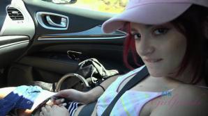 ATK Lola gets dirty and gives you a road handjob.