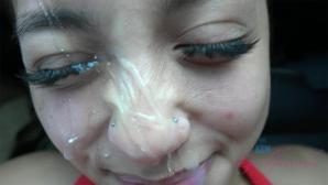 XXX You cover Mi Ha's face in cum.