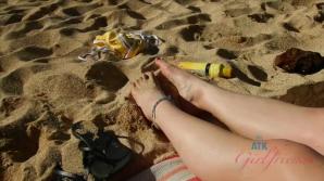 You hit the nude beach with Megan. xxx video