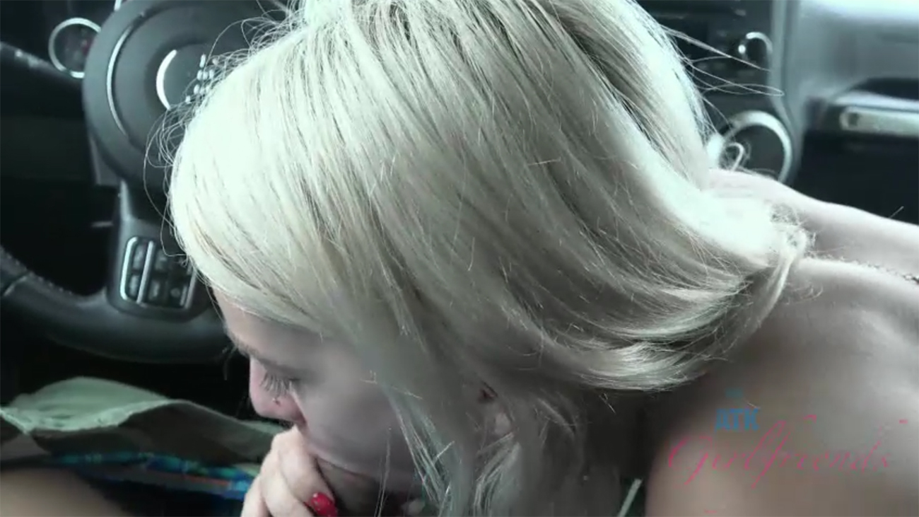 ATK Girlfriends - You take Kate to hike for the day and she sucks you off in the car.