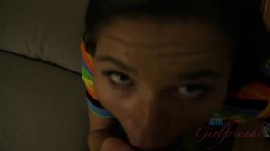 ATKporn Zoe takes your cock in her ass, and you cum on her face.