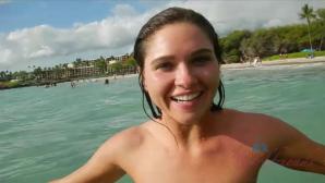 XXX A full day in the ocean is perfect with Zoe.