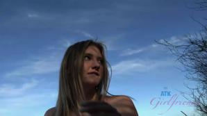 ATKporn Melody rides your cock and swallows your cum on the cliffs.