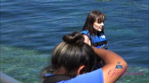 atkgirlfriends.com Aliya swims with dolphins, and gets off all over!